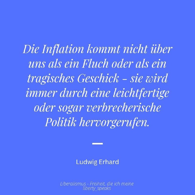 Die Inflation kommt nicht über uns …