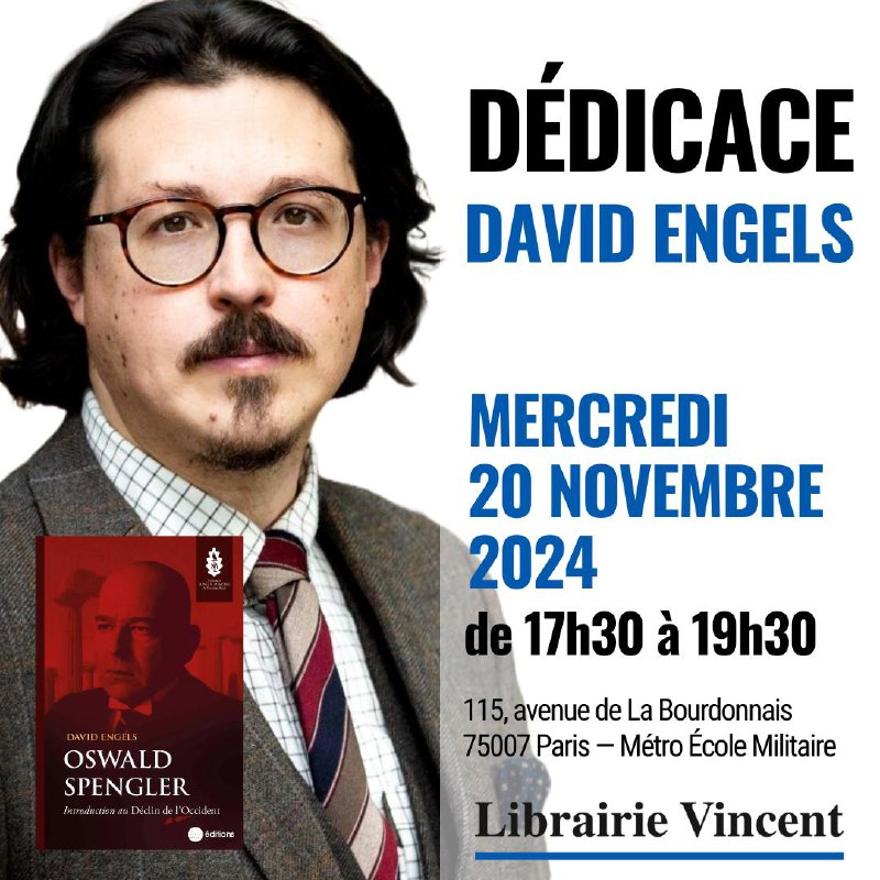 ***✍🏻*** Dédicace de David Engels à …