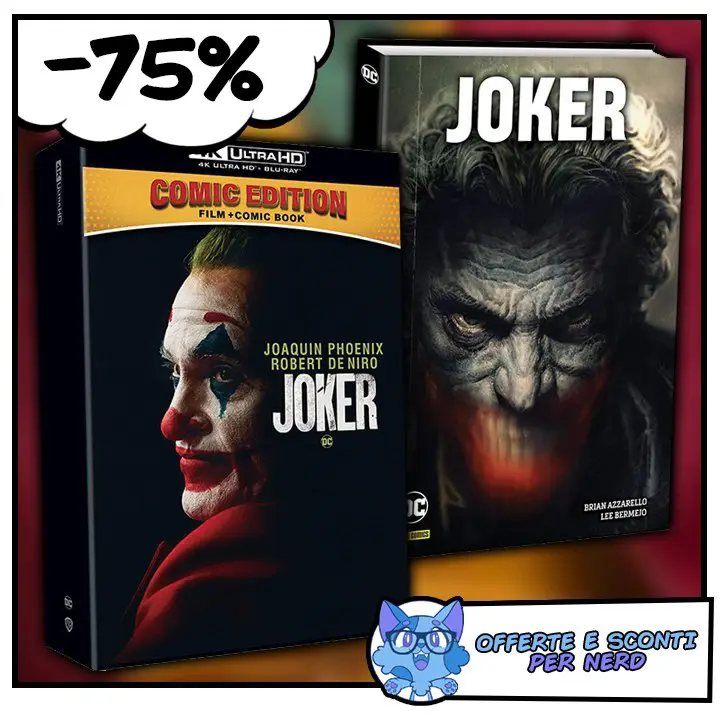 [​](https://telegra.ph/file/3c12732139b7cd05d97dc.png)Il film **Joker** nella **Comic Edition** è ulteriormente scontato su Amazon a **€15,21** mentre il prezzo di listino è di …
