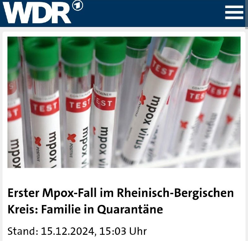 ***🇩🇪*** **Erster Mpox-Fall im Rheinisch-Bergischen Kreis: …