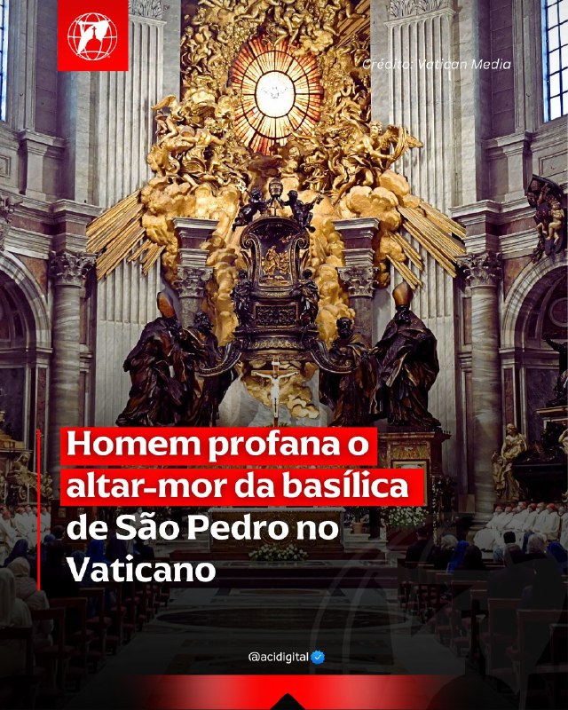 Um homem profanou o altar-mor da …