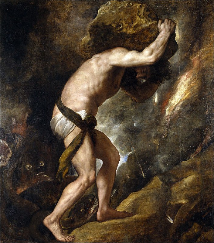 Sisyphus, Cir ca 1548 by Titian