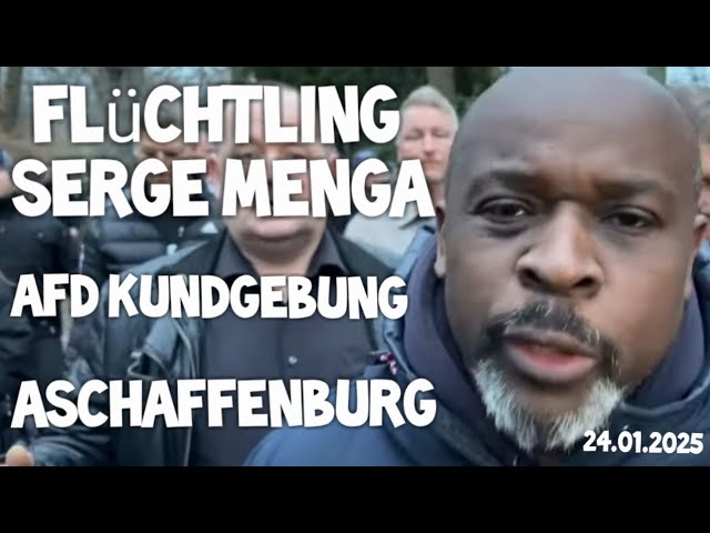 **ASCHAFFENBURG Flüchtling Serge Menga bei AfD …