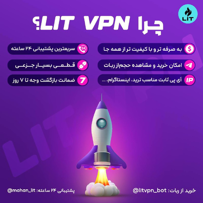 تمام **سرویس های LIT VPN** با …