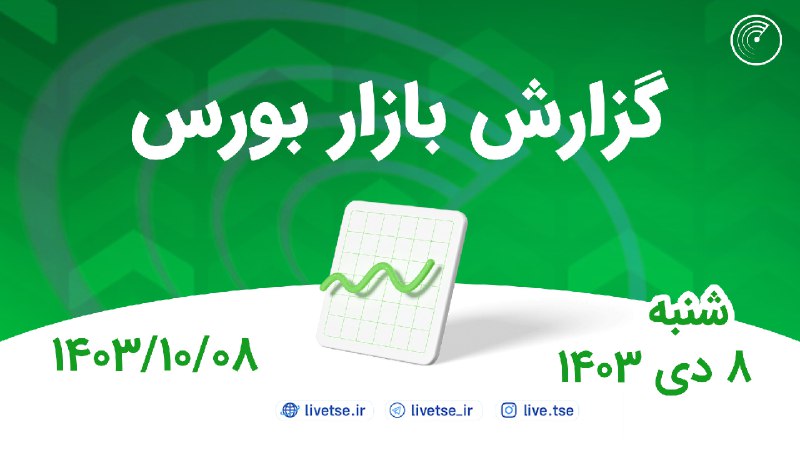 گزارش بازار بورس 8 دی 1403 …