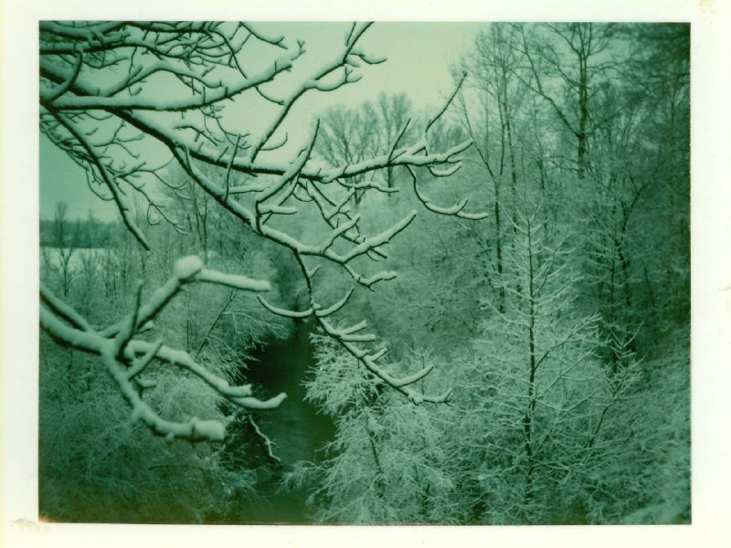 Polaroid, Wildcat Creek, Indiana, 1977