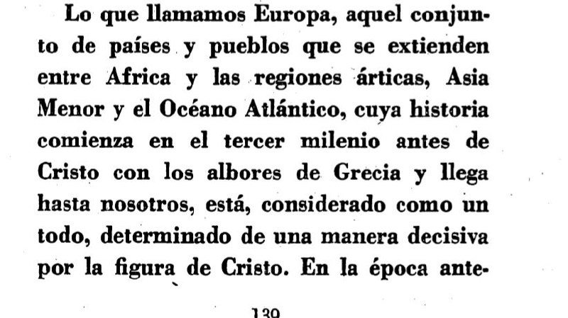 Romano Guardini sobre Europa y Cristo.