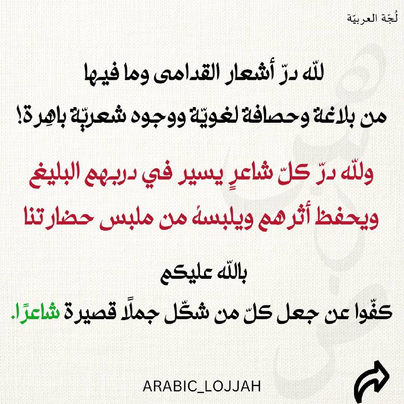 لُجَّـة | عَرَبِيّة