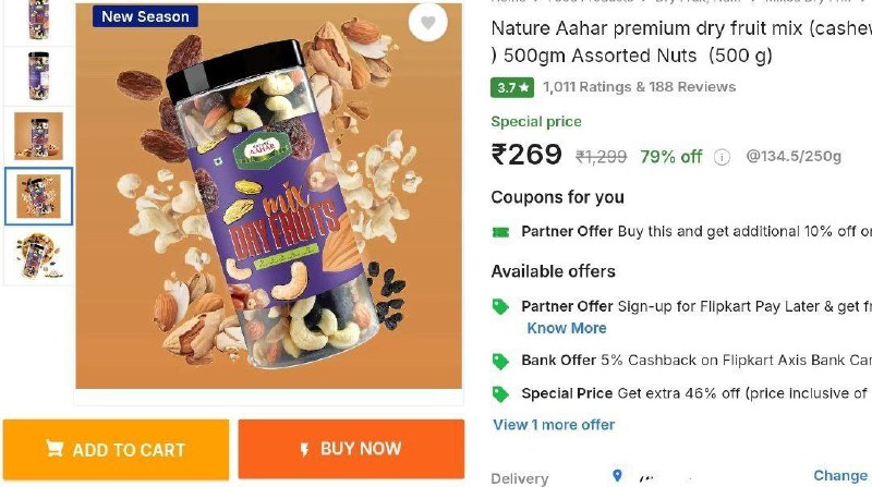 ***🔥*****500g Premium Nutmix ₹269/-