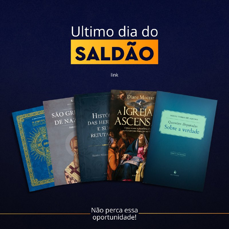 **O SALDÃO DA LIVRARIA TERMINA HOJE!**