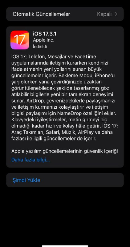 Yapan varmı nasıl güncelleme