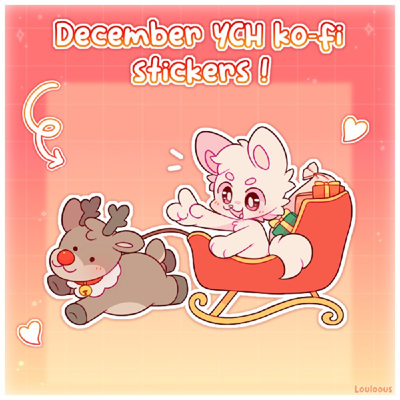 December ko-fi sticker is hereee !! …