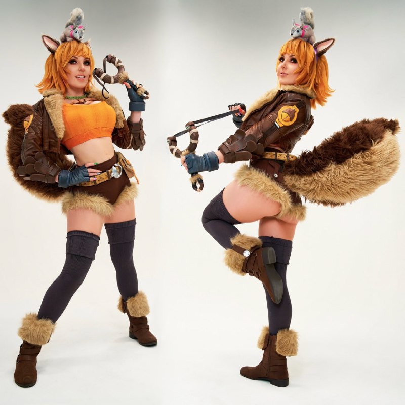 *****😍***** **Jessica Nigri в образе Девушки-белки …