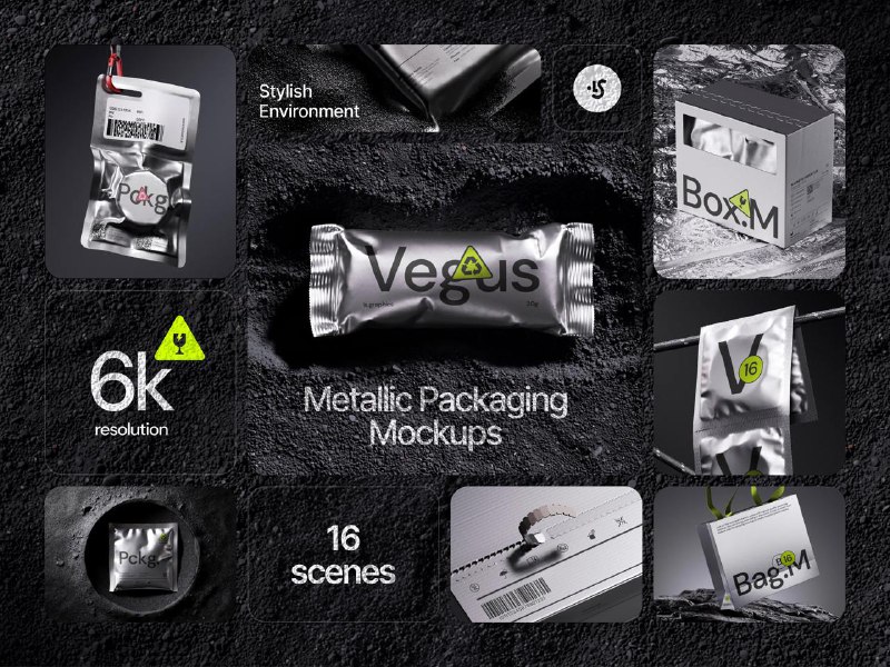 Beautiful metallic packaging mockups for your …