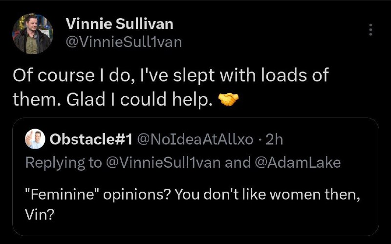 Vin the feminist...