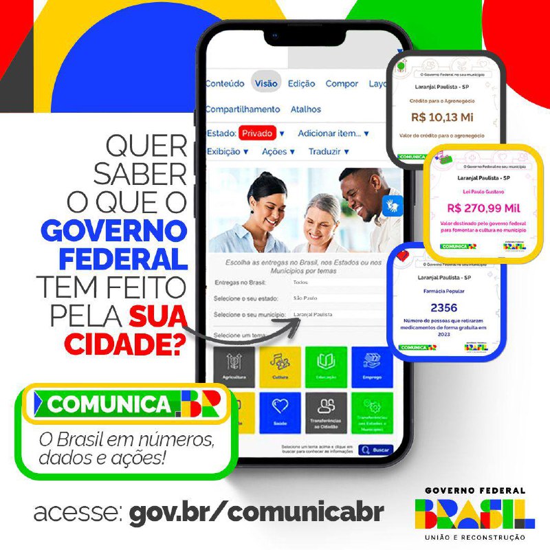 Acabamos de lançar o [gov.br/comunicabr](http://gov.br/comunicabr), um …