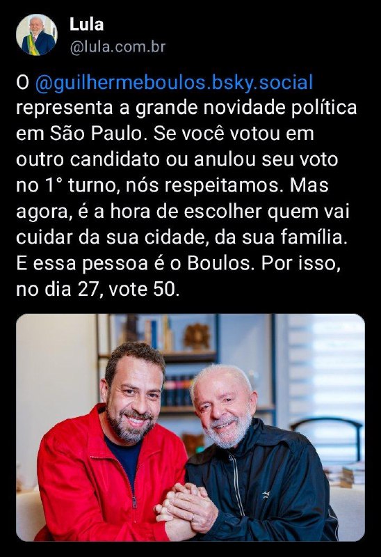 @LulaOficial 🇧🇷 Luiz Inácio Lula da …