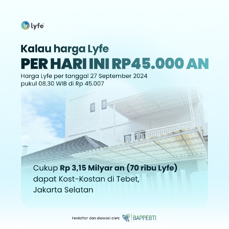 Cukup dengan Rp 3,15 Miliaran udah …