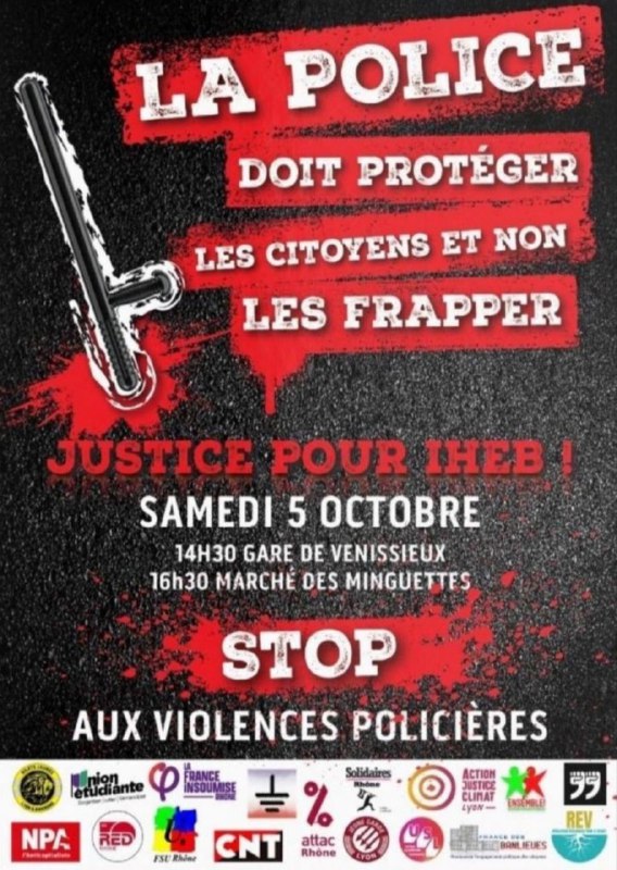 Manifestation Contre les Violences Policières et …