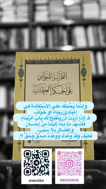 وَإِنَّمَا يَحْمِلُكَ عَلَى الاسْتِقَامَةِ فِي المَبَادِئ …