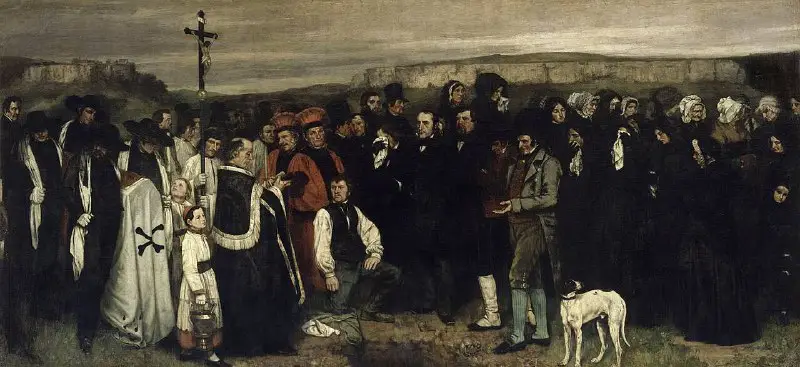 «Поховання в Орнані», Гюстав Курбе (1850).