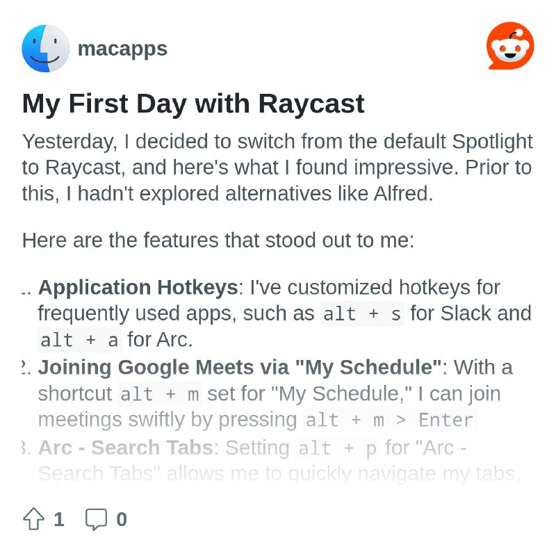 My First Day with Raycast