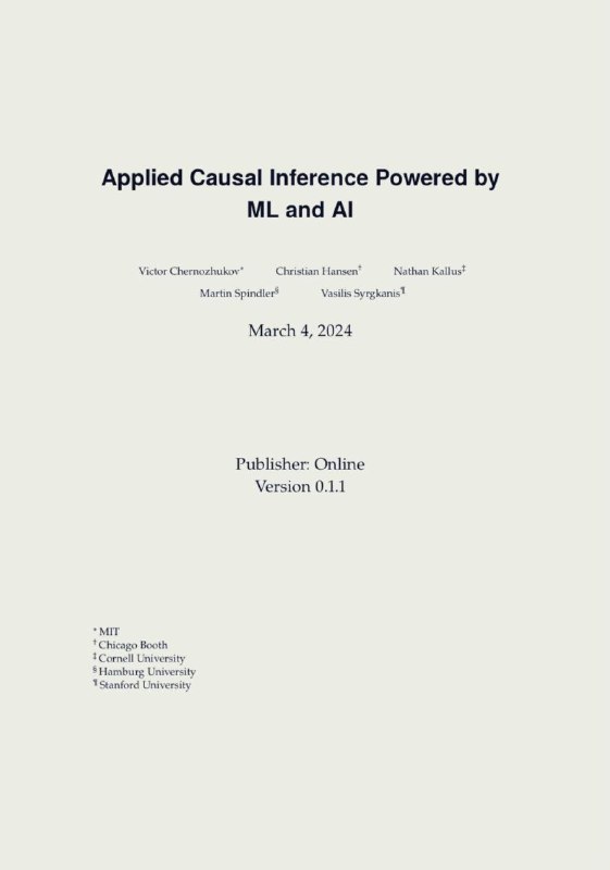 ***📕*** **Applied Causal** [**#Inference**](?q=%23Inference) **Powered by** …