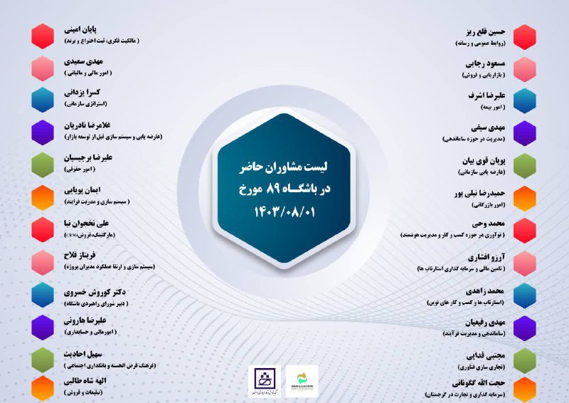 ***?*** لیست مشاوران حاضر در باشگاه …