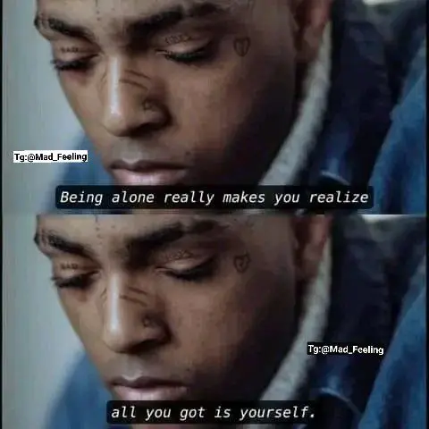 **Being alone really makes your realize
