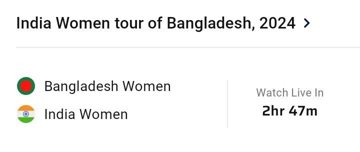 **Bangladesh women vs India women**