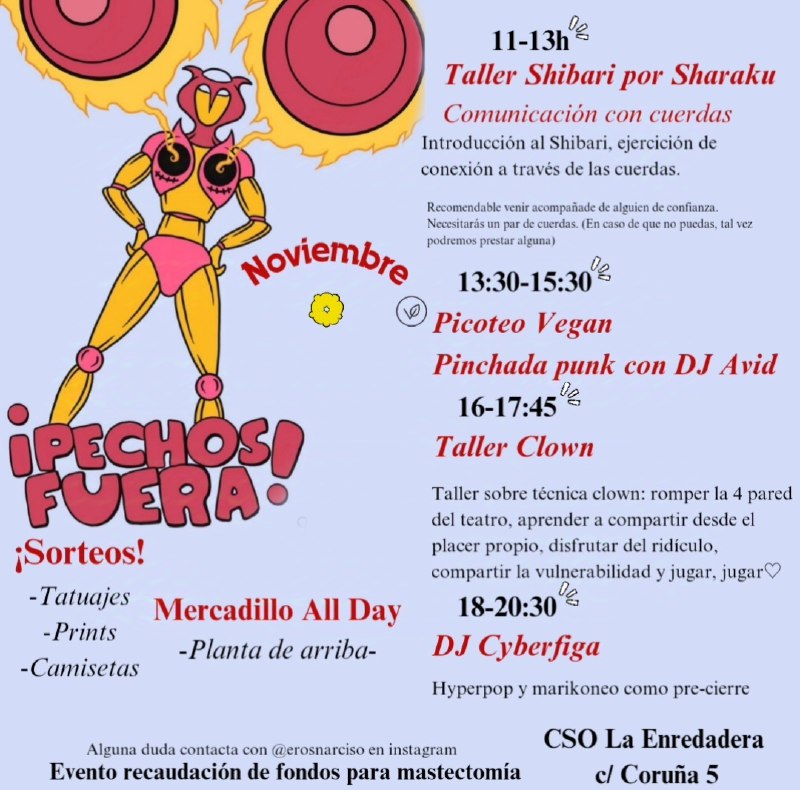 [**Pechos Fuera!! Evento benéfico**](https://mad.convoca.la/event/pechos-fuera-evento-benefico)