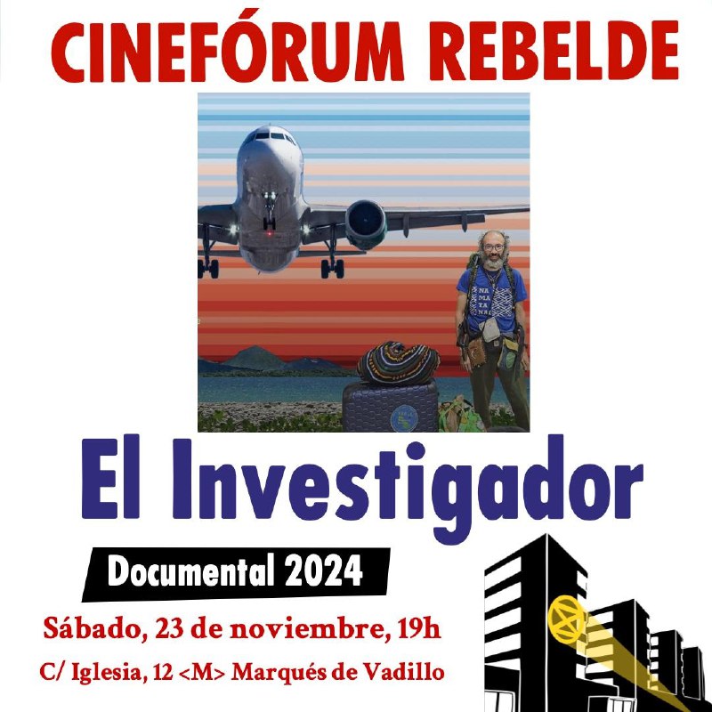 [**Cinefórum Rebelde!***⚡️******🎥*** Documental "El Investigador"**](https://mad.convoca.la/event/cineforum-rebeldehigh-voltage-documental-el-investigador)