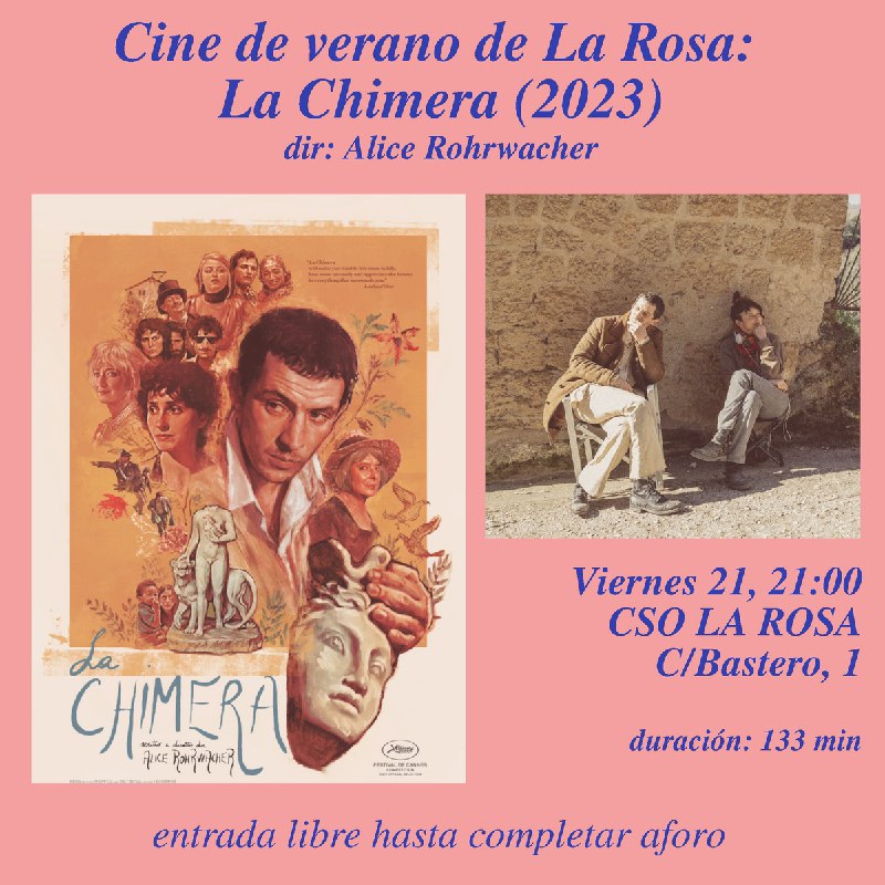 [**Cine de verano: La Chimera**](https://mad.convoca.la/event/cine-de-verano-la-chimera)