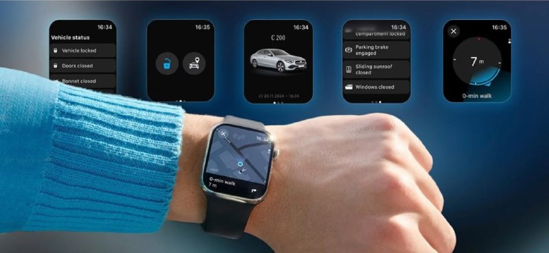 **Mercedes-Benz обновил приложение для Apple Watch**