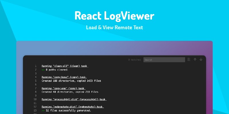 ***👀*** React LogViewer