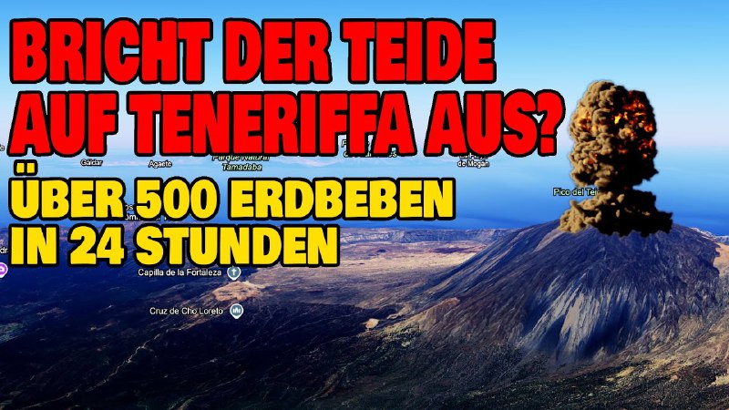 Bricht der Vulkan Teide auf Teneriffa …