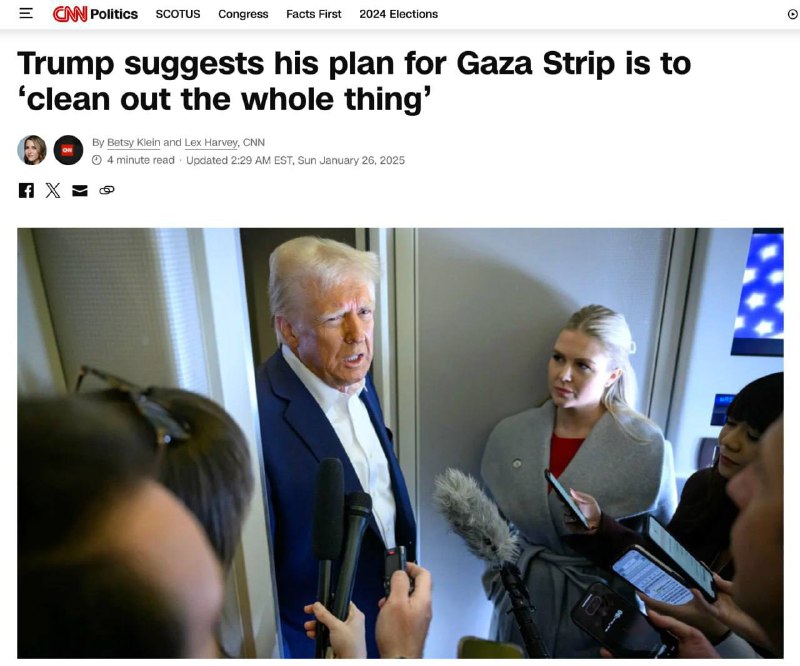 **Trump quiere "limpiar" la Franja de …