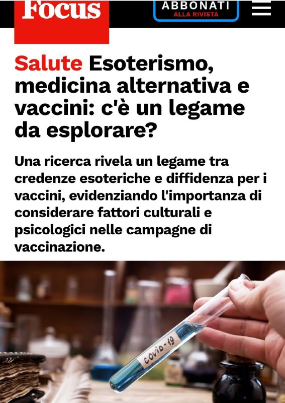 Buongiorno a tutti gli amici esoteristi, …