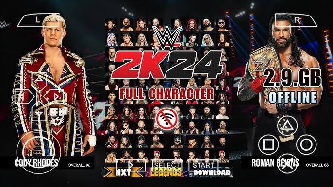 ***✅*** WWE 2K24 PPSSPP ISO Download