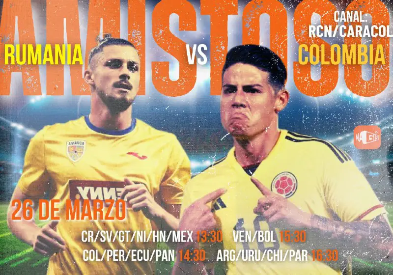 Mañana gran encuentro entre **Colombia** vs …