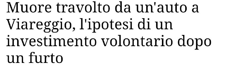 [Algerino](https://www.google.com/amp/s/www.ansa.it/amp/toscana/notizie/2024/09/09/muore-travolto-da-unauto-a-viareggio-lipotesi-di-un-investimento-volontario-dopo-un-furto_79629ee9-3961-4e5f-a8ce-65ccbd4ae7d1.html) [chiavato sotto dalla furia boomer](https://www.google.com/amp/s/www.ansa.it/amp/toscana/notizie/2024/09/09/muore-travolto-da-unauto-a-viareggio-lipotesi-di-un-investimento-volontario-dopo-un-furto_79629ee9-3961-4e5f-a8ce-65ccbd4ae7d1.html)