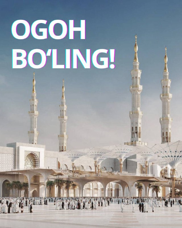 ***‼️*** **OGOH BO’LING!**