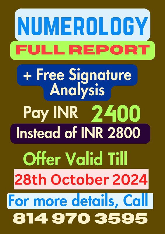 Numerology, Graphology & Face Reading