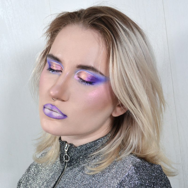 purple makeup