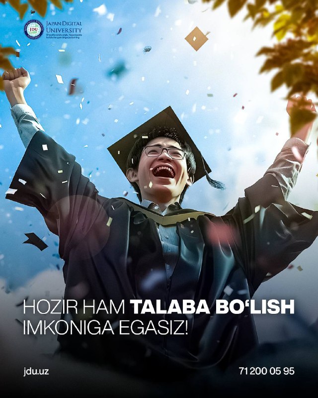 **Hozir ham talaba bo‘lish imkoniga egasiz!**