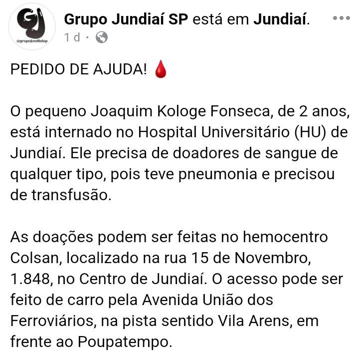 Atenção Jundiaí!