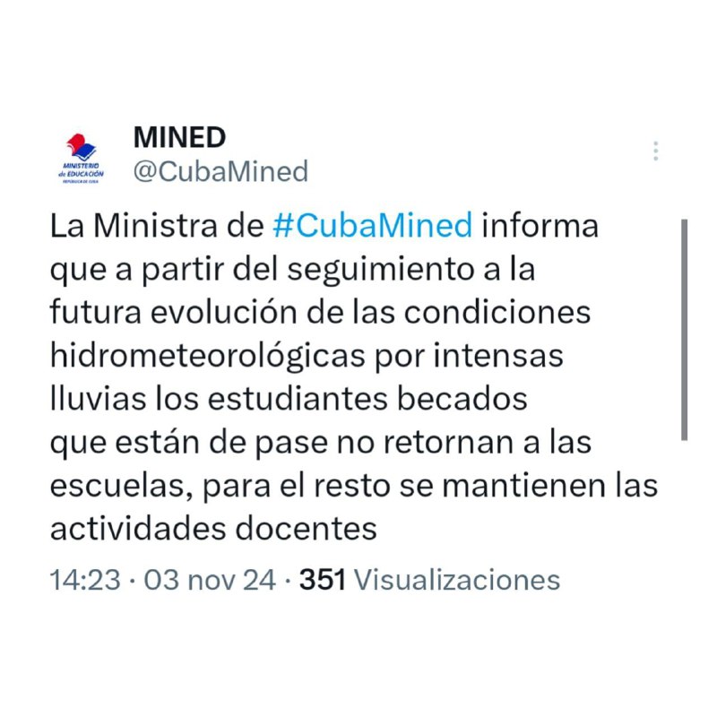 ***✍️***| Ministerio de Educación vía X: