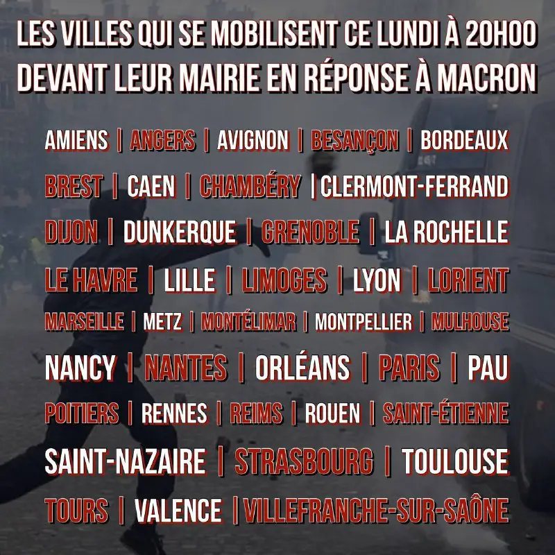 🛑Infos Manifs France 🇫🇷 ANTIPASS Liste …