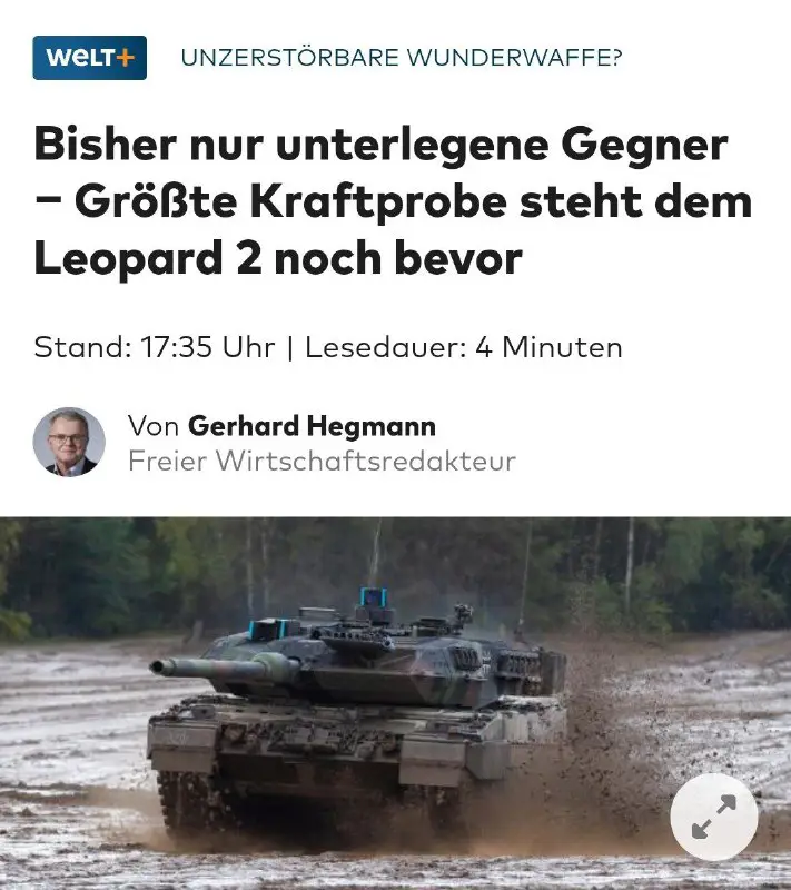 Weltweit genießt der deutsche Vorzeige-Panzer einen …