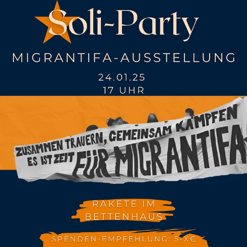 Zur Unterstützung der bevorstehenden Veranstaltungsreihe „Migrantischer …